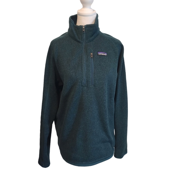 EUC Patagonia 1/4 Zip Pullover Better Sweater in Piki Green - Picture 4 of 11